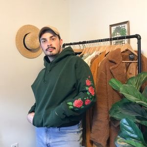 green rose hoodie